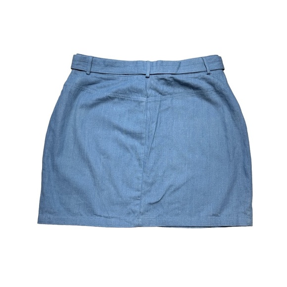 Revolve Superdown Tinley Blue Chambray Mini Skirt US S - Picture 10 of 10